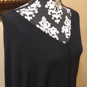 Six-Fifty wide neckline, pinched vertical seam detail dolman sleeve soft sweater